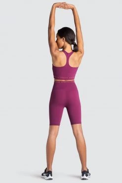 Female Outlet Womens Adapt Bike Shorts - Rich Burgundy