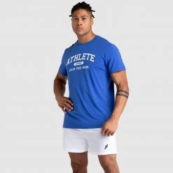 Darren Athlete Regular Fit Tee - Blue Mens