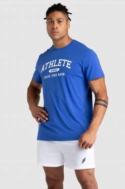 Darren Athlete Regular Fit Tee - Blue Mens