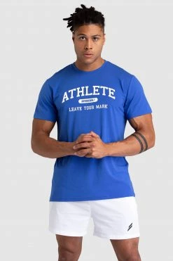 Darren Athlete Regular Fit Tee - Blue Mens