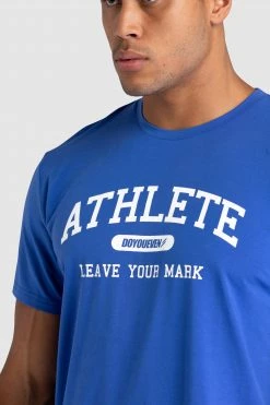 Darren Athlete Regular Fit Tee - Blue Mens