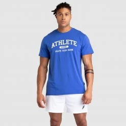 Darren Athlete Regular Fit Tee - Blue Mens