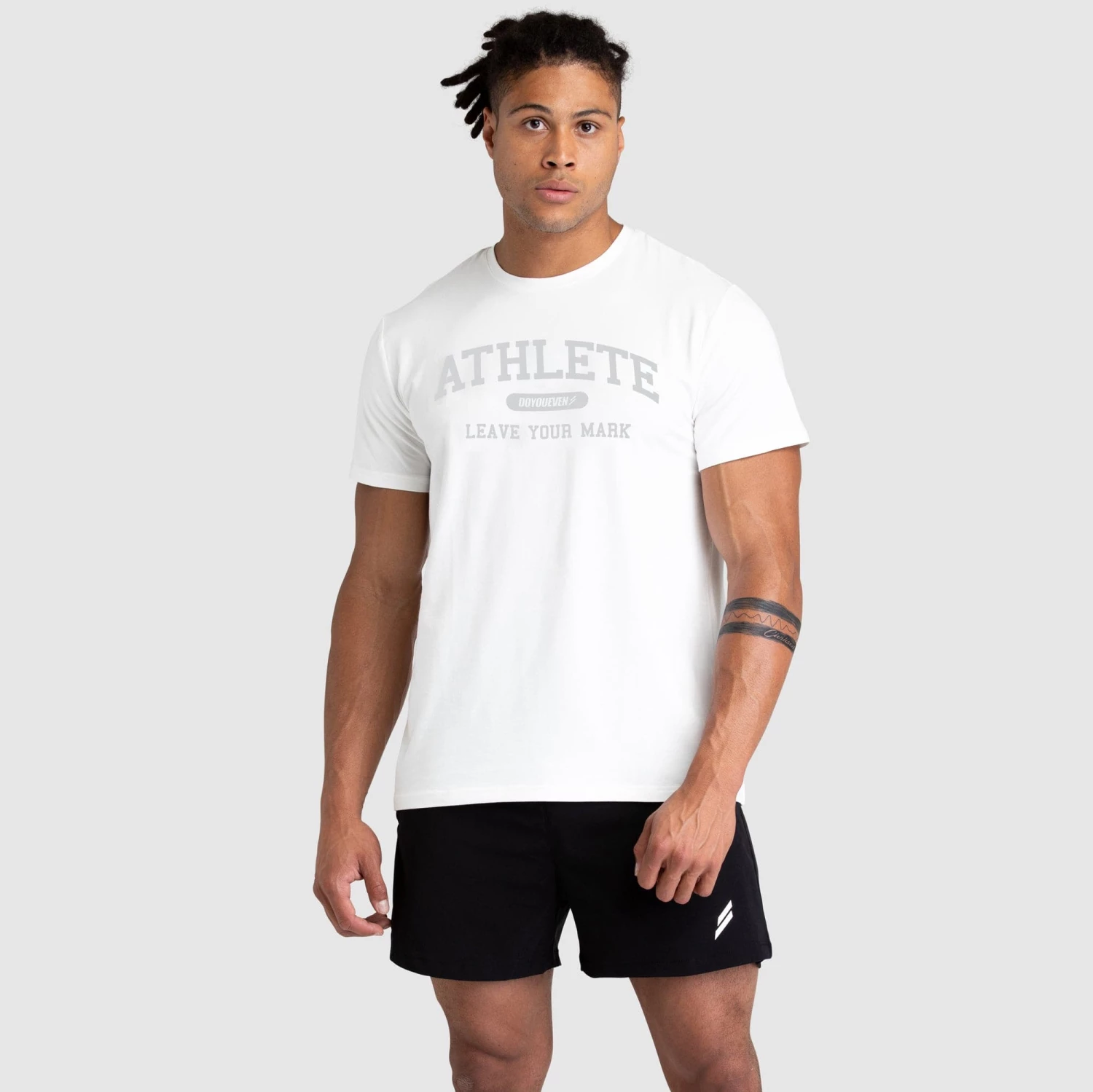 Darren Mens Athlete Regular Fit Tee - White