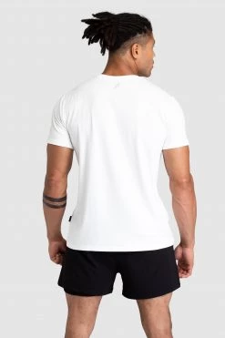 Darren Mens Athlete Regular Fit Tee - White