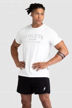 Darren Mens Athlete Regular Fit Tee - White