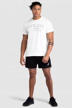 Darren Mens Athlete Regular Fit Tee - White