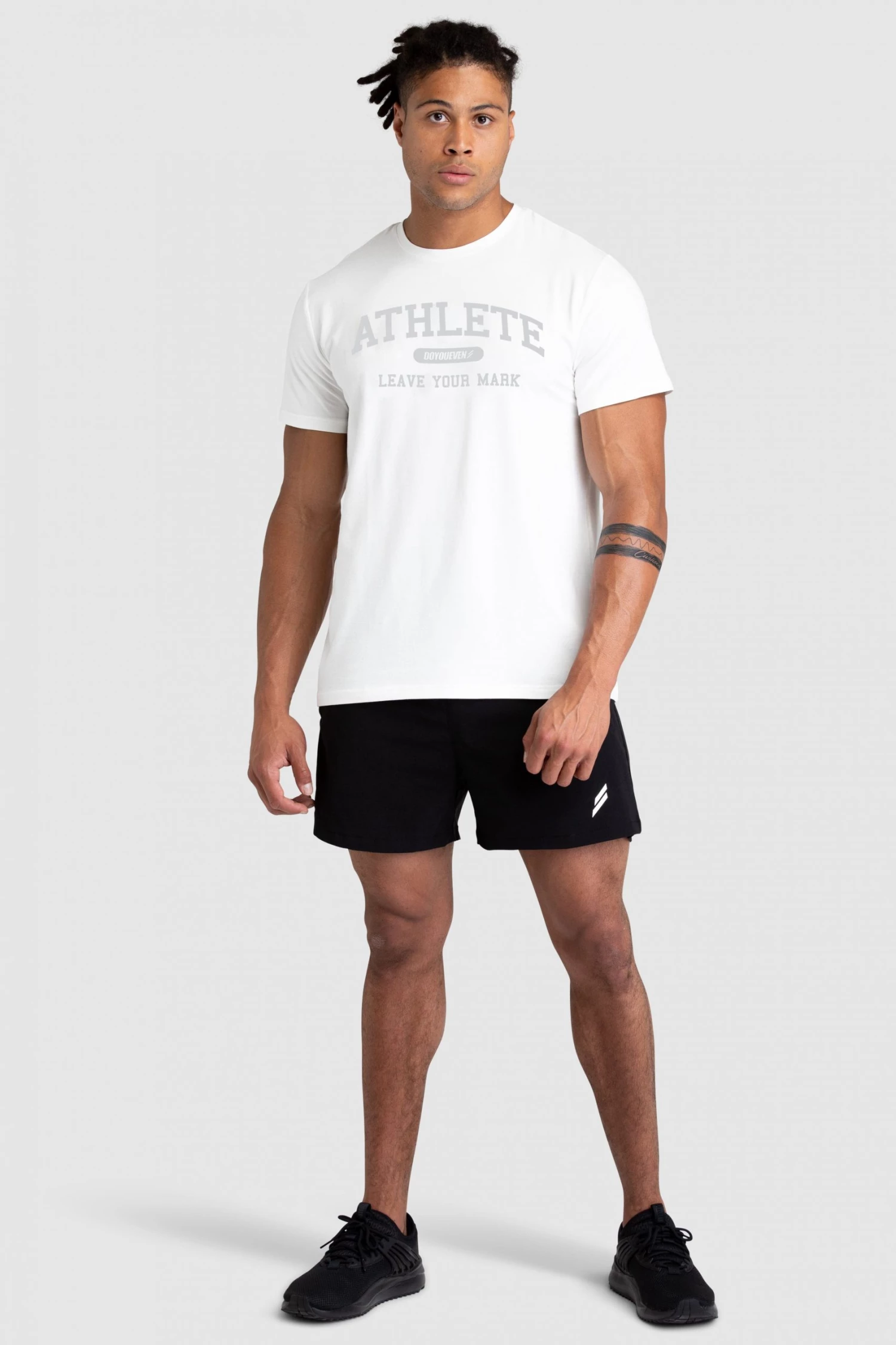 Darren Mens Athlete Regular Fit Tee - White