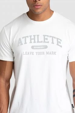 Darren Mens Athlete Regular Fit Tee - White