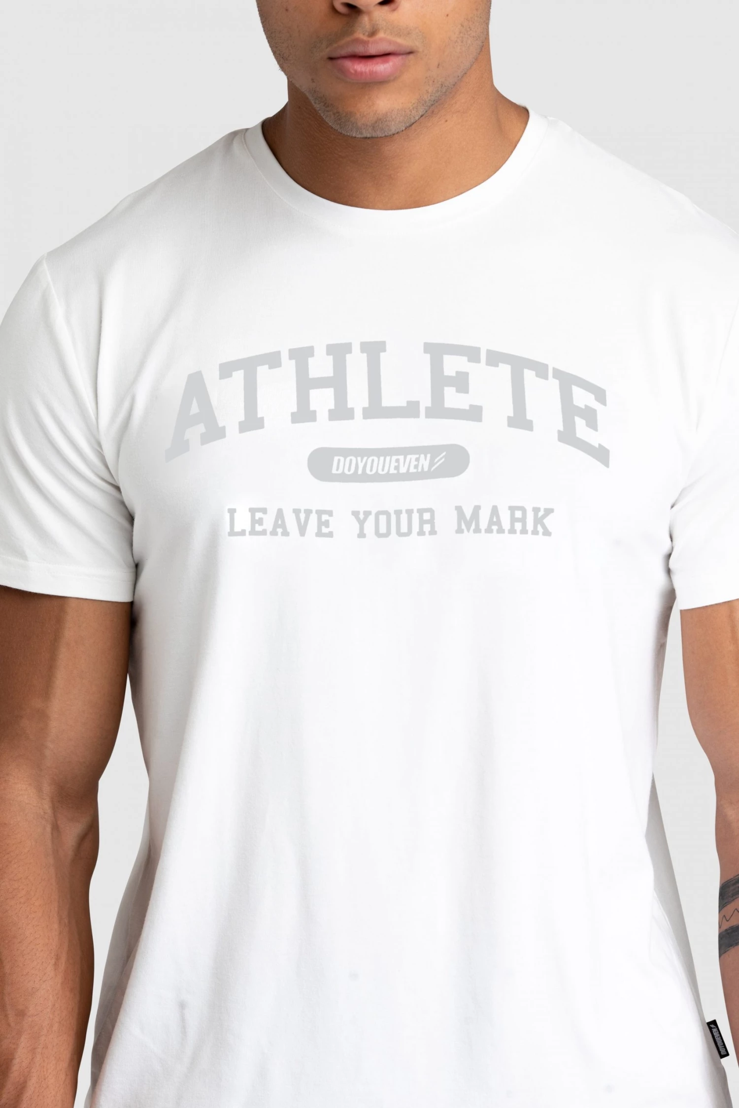 Darren Mens Athlete Regular Fit Tee - White