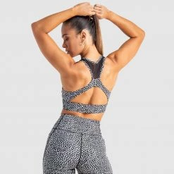 Tracy Breeze Mesh Crop - Black Speckle Womens