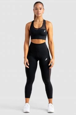 Tracy Breeze Mesh Leggings - Jet Black