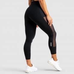 Tracy Breeze Mesh Leggings - Jet Black