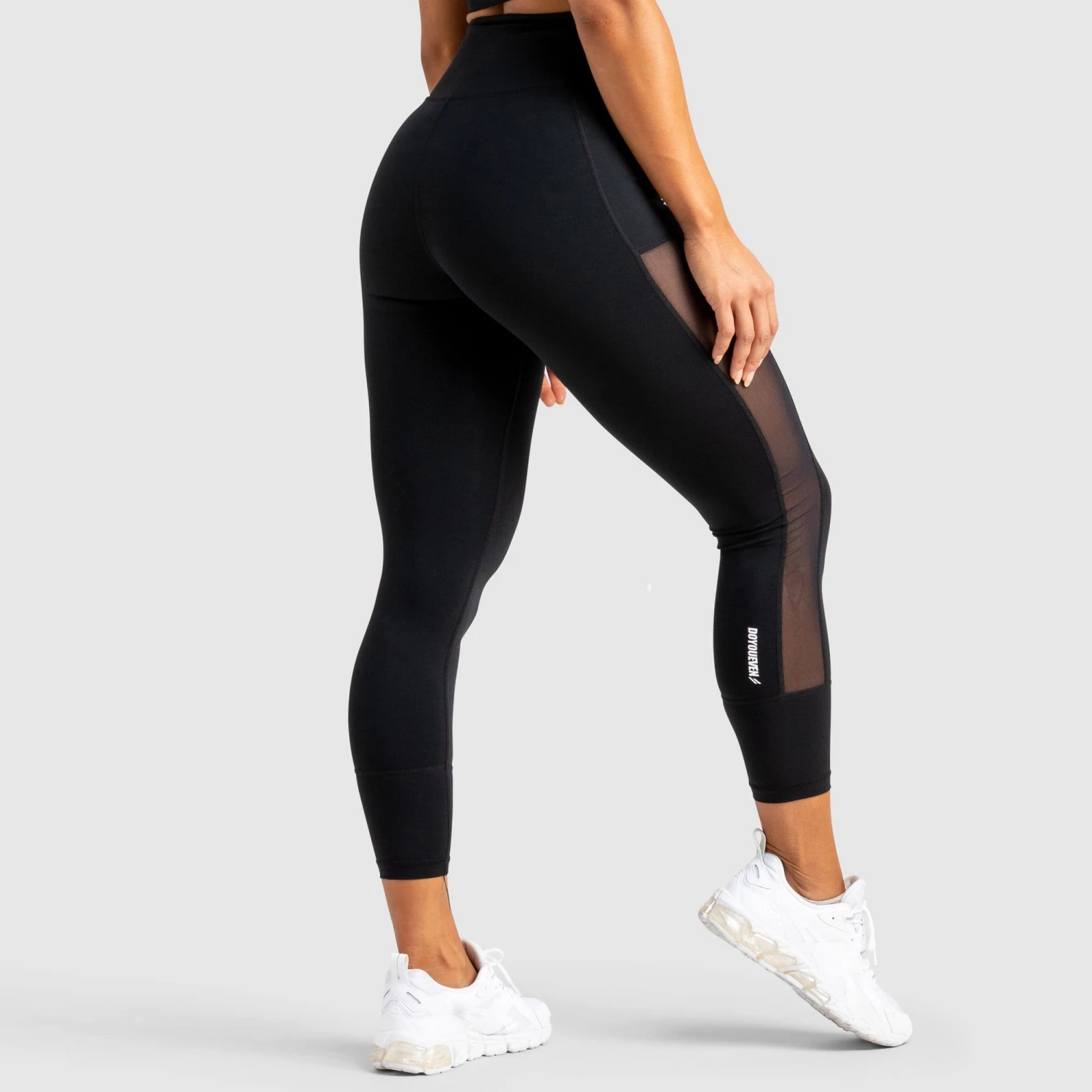 Tracy Breeze Mesh Leggings - Jet Black
