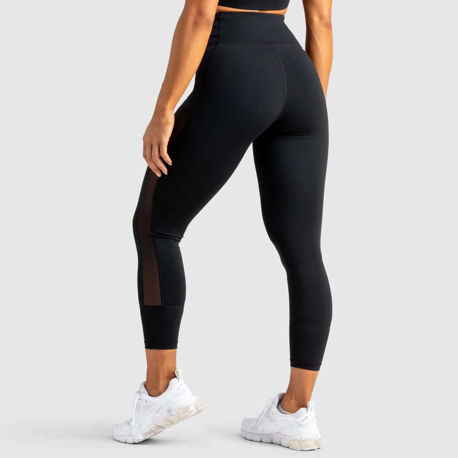 Tracy Breeze Mesh Leggings - Jet Black