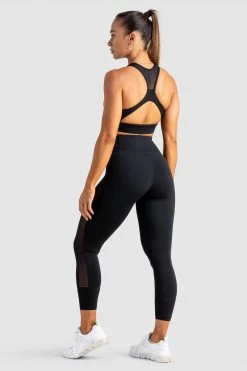 Tracy Breeze Mesh Leggings - Jet Black