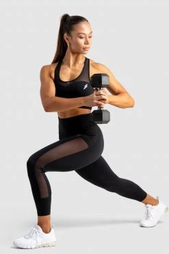 Tracy Breeze Mesh Leggings - Jet Black