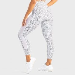 Tracy Womens Breeze Mesh Leggings - White Speckle