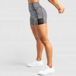 Tracy Womens Breeze Mesh Shorts - Black Speckle