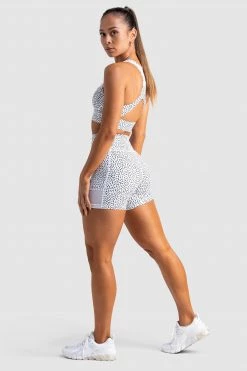 Tracy Breeze Mesh Shorts - White Speckle Womens