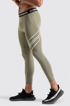 Male Outlet Mens Compfit Core Tights - Khaki