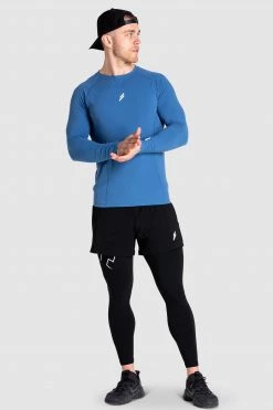Male Outlet Mens CompFit+ Icon Longsleeve - Royal Blue