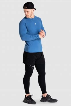 Male Outlet Mens CompFit+ Icon Longsleeve - Royal Blue