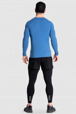 Male Outlet Mens CompFit+ Icon Longsleeve - Royal Blue