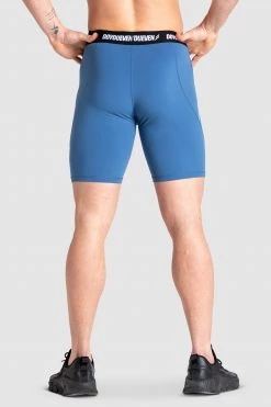 Male Outlet Compfit+ Icon Shorts - Royal Blue