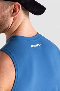 Male Outlet Mens CompFit+ Icon Tank - Royal Blue