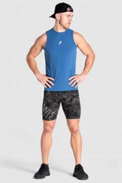 Male Outlet Mens CompFit+ Icon Tank - Royal Blue