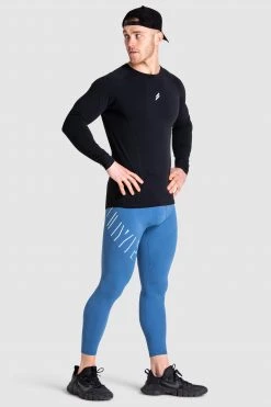 Male Outlet CompFit+ Icon Tights - Royal Blue
