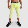 Male Outlet Compfit Tie Dye 3/4 Tights - Citrus Yellow