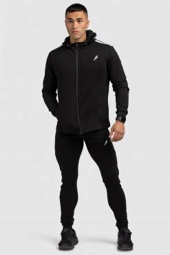 Darren Dual Stripe Pants - Black