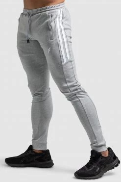 Darren Mens Dual Stripe Pants - Grey