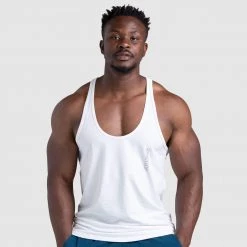 Aivory Mens Dual Stripe Stringer - White