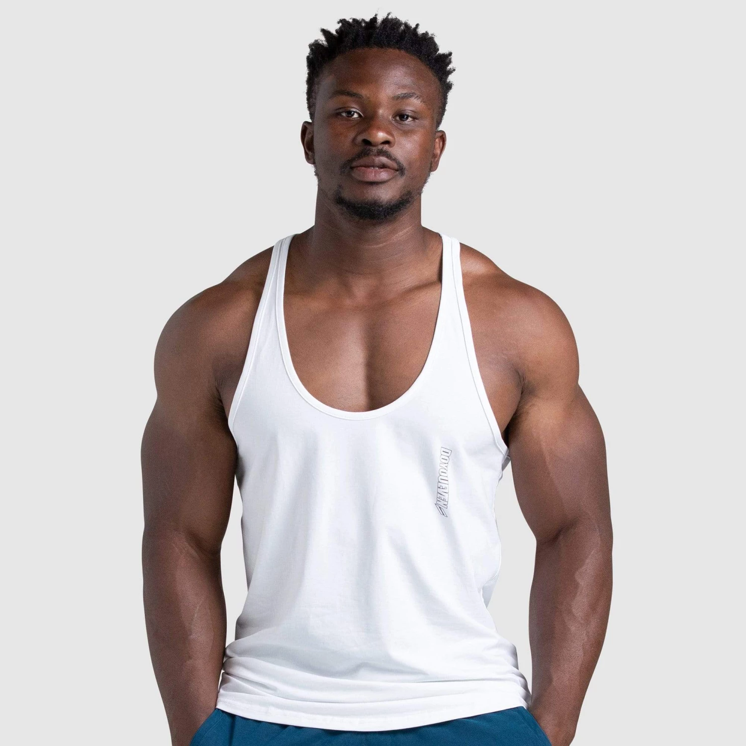 Aivory Mens Dual Stripe Stringer - White