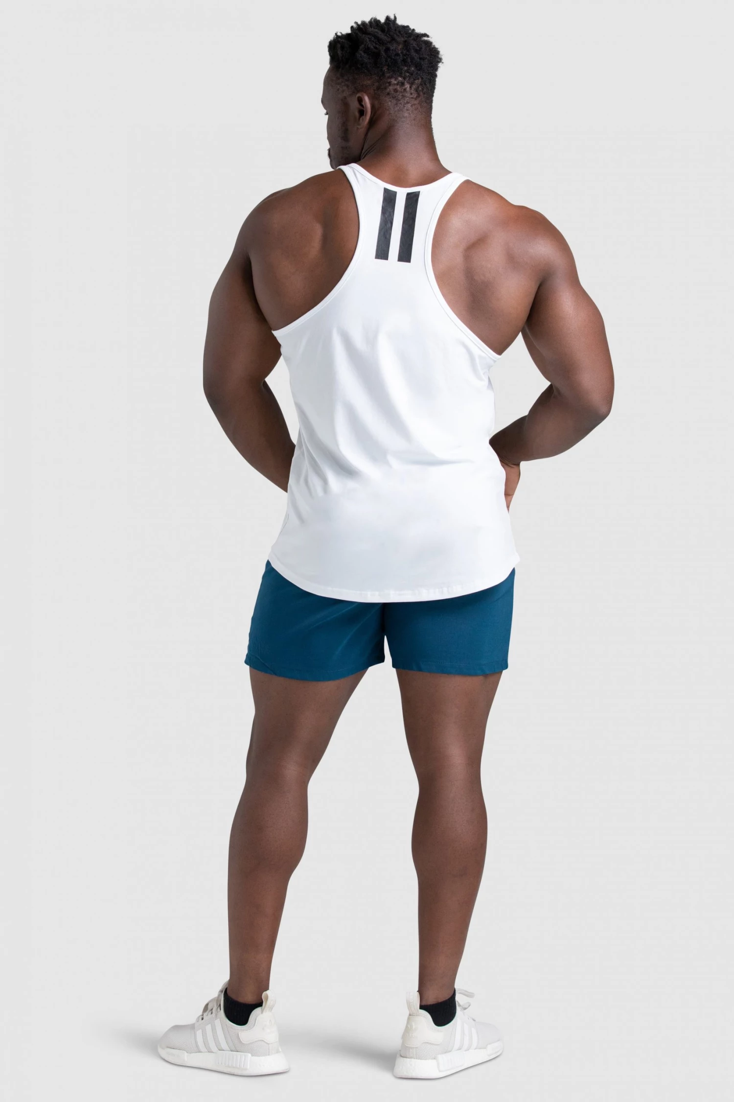 Aivory Mens Dual Stripe Stringer - White