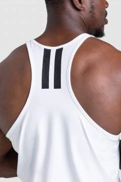 Aivory Mens Dual Stripe Stringer - White