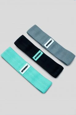 Alice Womens DYE Resistance Band Set - Teal/Grey/Black