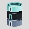 Alice Womens DYE Resistance Band Set - Teal/Grey/Black