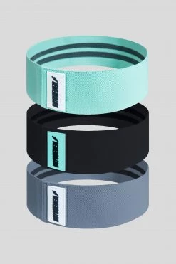 Alice Womens DYE Resistance Band Set - Teal/Grey/Black