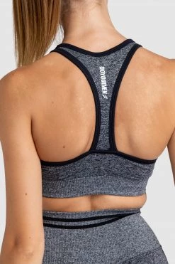 Pony DYE Scrunch Seamless Crop - Black Marl