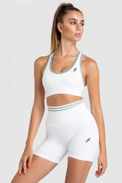 Pony Womens DYE Scrunch Seamless Crop - Bright White