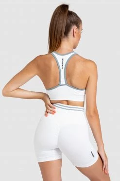 Pony Womens DYE Scrunch Seamless Crop - Bright White