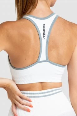 Pony Womens DYE Scrunch Seamless Crop - Bright White