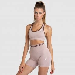 Pony DYE Scrunch Seamless Crop - Mocha Brown Womens