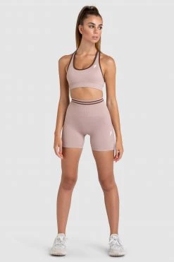 Pony DYE Scrunch Seamless Crop - Mocha Brown Womens