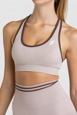 Pony DYE Scrunch Seamless Crop - Mocha Brown Womens