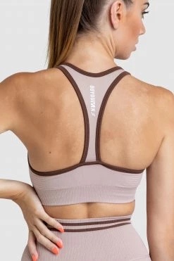 Pony DYE Scrunch Seamless Crop - Mocha Brown Womens