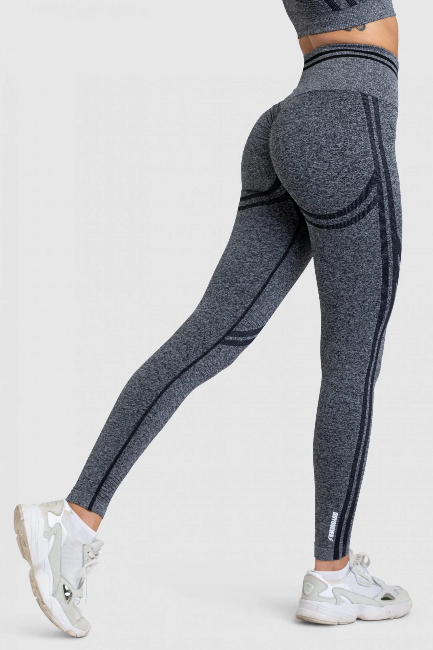 Pony DYE Scrunch Seamless Leggings - Black Marl